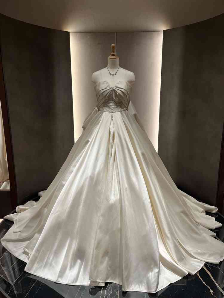 ドレスは提携先からホテルに用意をしてくれていてそこで試着ができた。値上がり幅もそこまでなく良心的