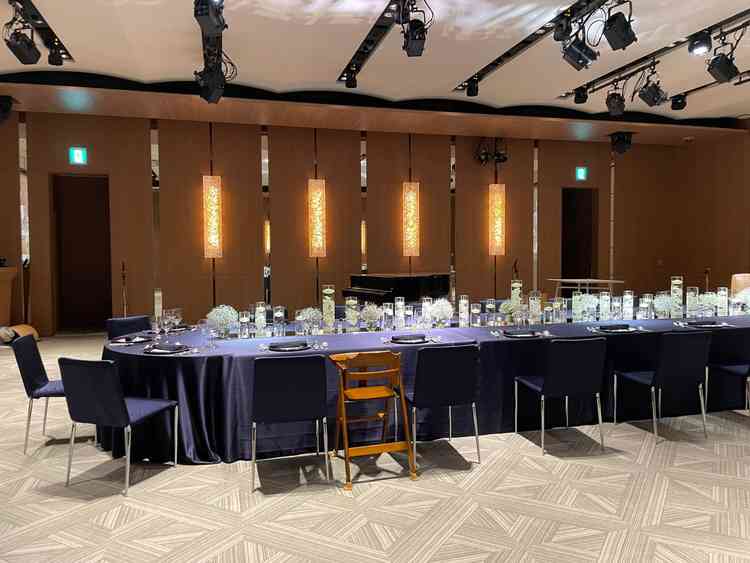 テーブルコーディネートの一例です。