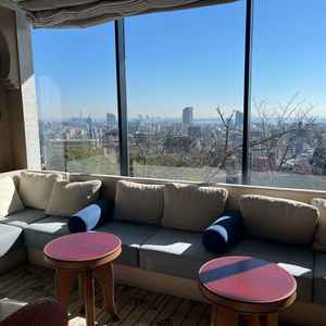 披露宴会場からは、空が綺麗に見えました。