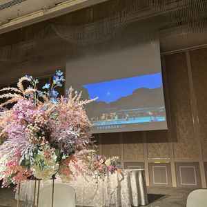 途中で見たエンドロールです。大きな会場は検討していませんでしたが感動しありかもと思ってしまいました。