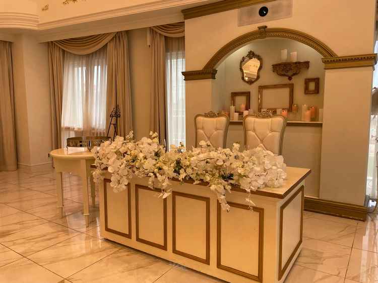 テーブルスタイルの高砂の写真です。