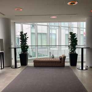 待合空間が広かったです。広い披露宴会場の方は一部を待合発にすることもできるそうです。