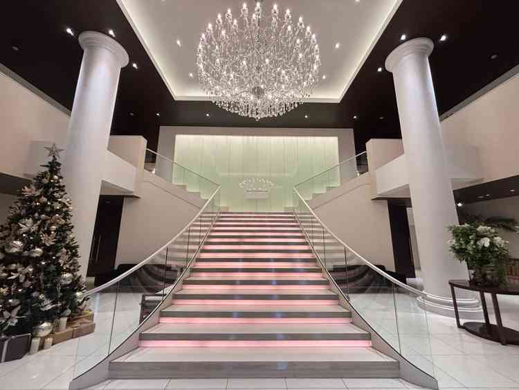 式場に入ってすぐのところです。