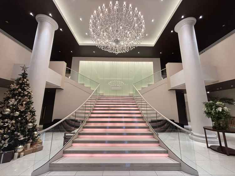 式場に入ってすぐのところです。