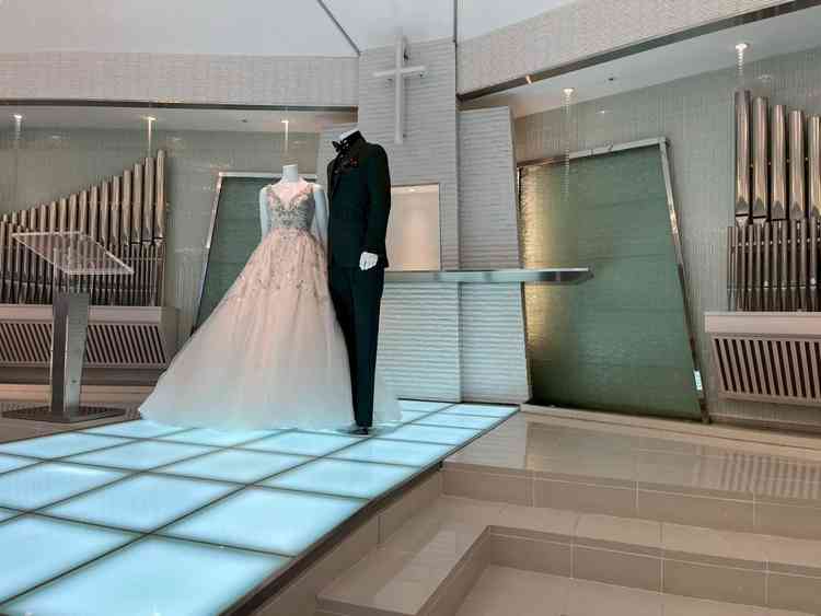 チャペルの親族席からの眺め