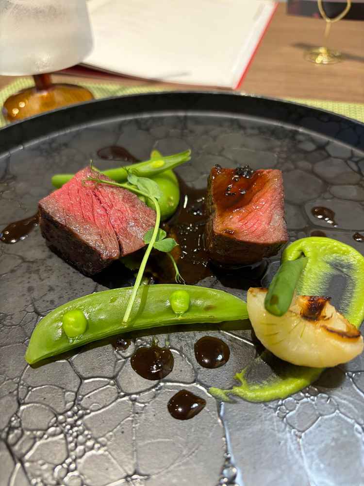 試食会のメイン料理。お肉が柔らかくて美味しかったです。