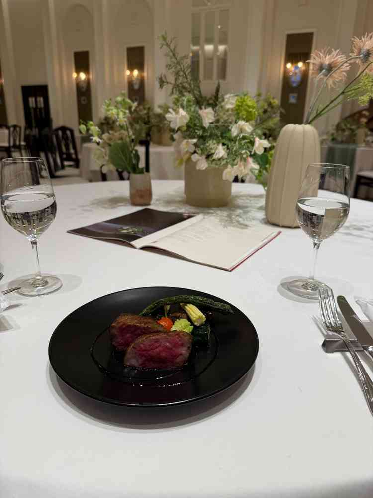 試食したお料理。お肉が柔らかくとても美味しかったです。