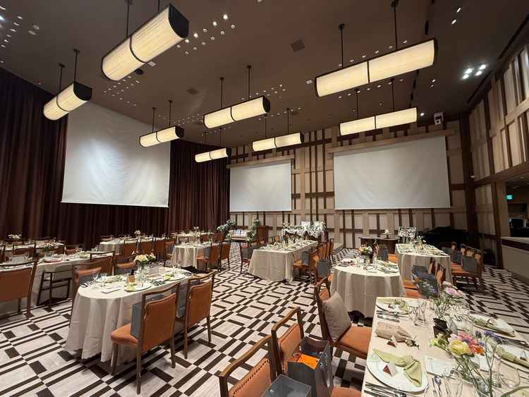 おしゃれな会場。