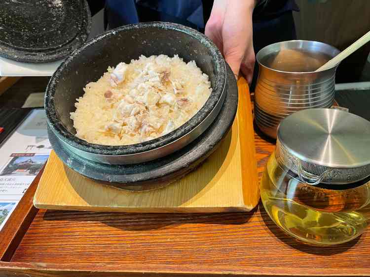 タイの釜飯ご飯。これがとにかく美味しかった、、、！