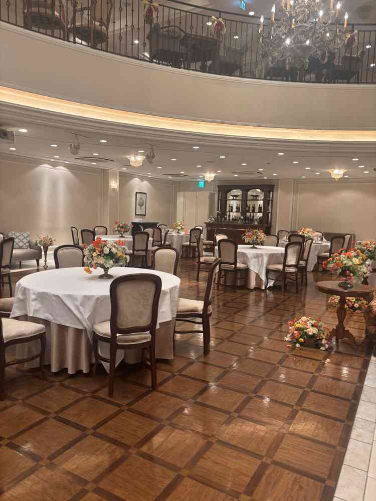 別の披露宴会場です。こちらはペットも入ることができました。