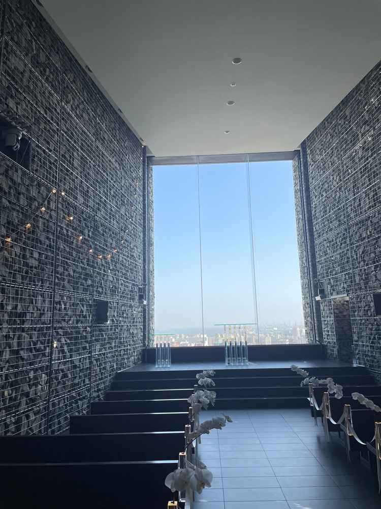 チャペルは洗練された雰囲気で想像以上に素敵でした