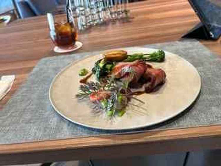 試食二品目。メインディッシュ。三河牛のステーキ。