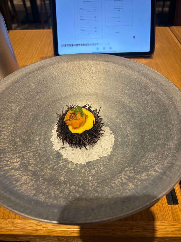 試食したウニのグラタン