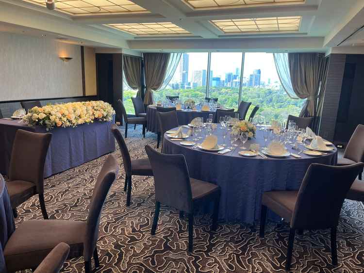 少人数でも対応可能な披露宴会場です。