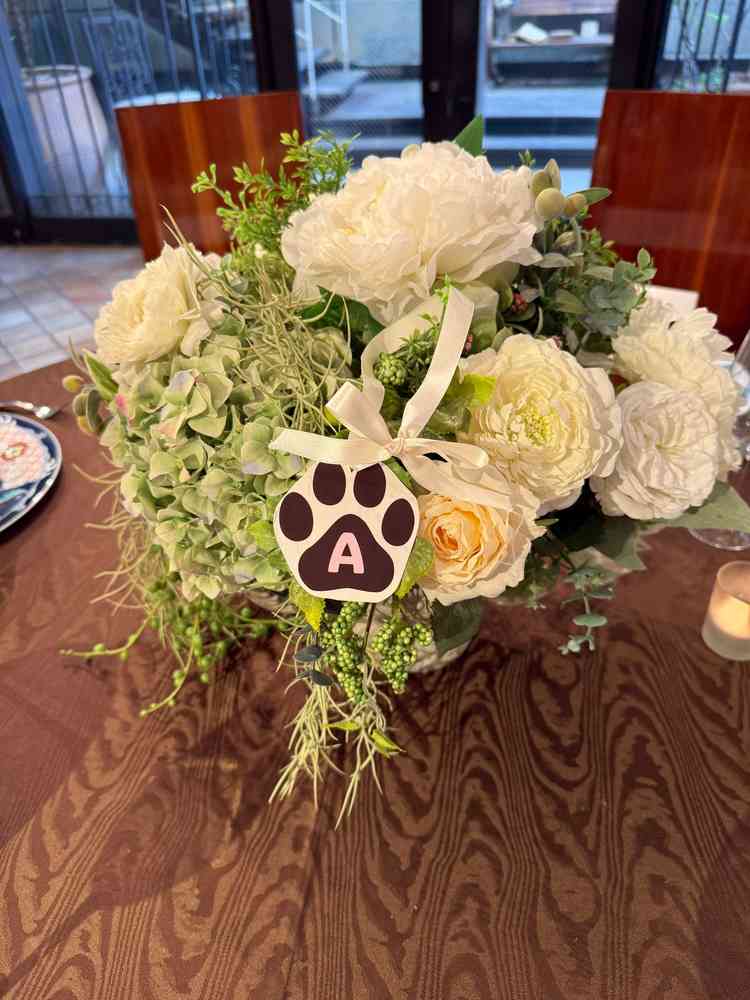 犬連れと伝えていたため至る所に犬を感じるお出迎えをしてくれた