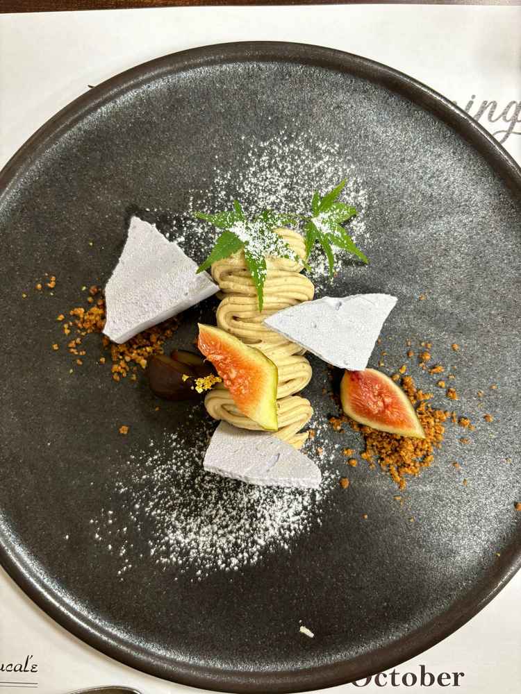 試食で出たデザートの一品。季節で内容が変わるのが嬉しいです。