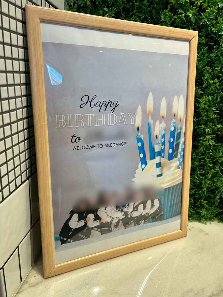 サプライズで誕生日メッセージプレートをいただきました。