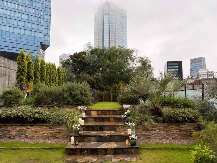 屋外チャペル　自然を感じられました