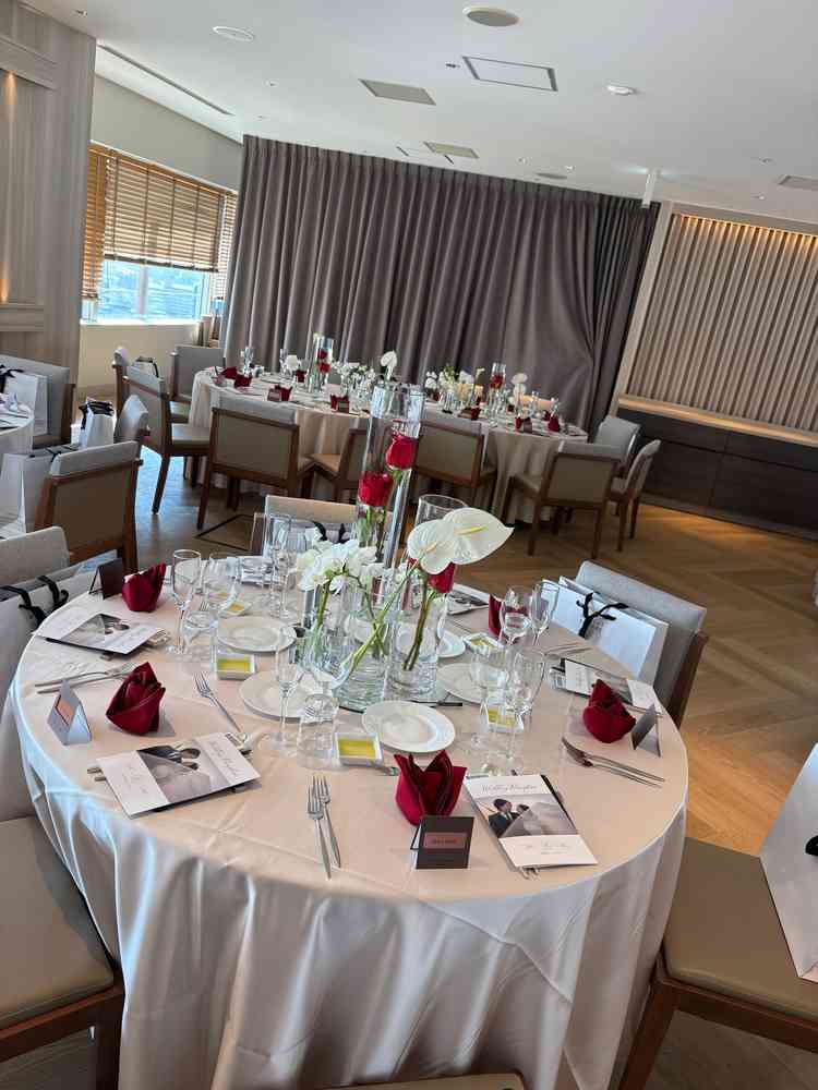 17階の実際の披露宴会場のデザイン