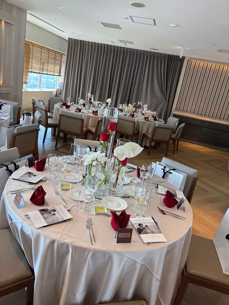 17階の実際の披露宴会場のデザイン