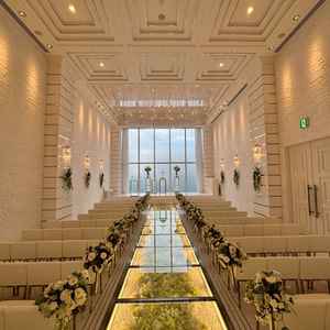 1番気になっていたチャペルまでの空間、入った瞬間の空間共にとてもよかったです。