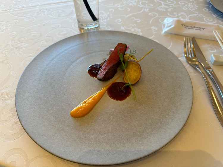 食べた食事。お肉が柔らかくて美味しかった。