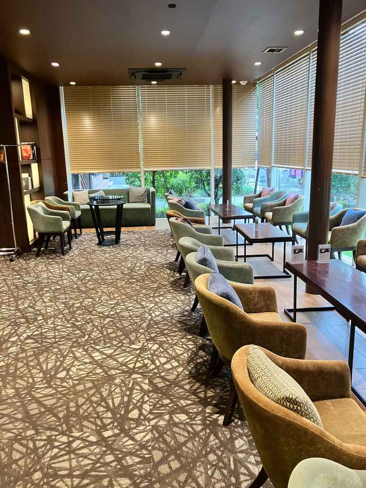 招待客の待機ロビーが綺麗でした