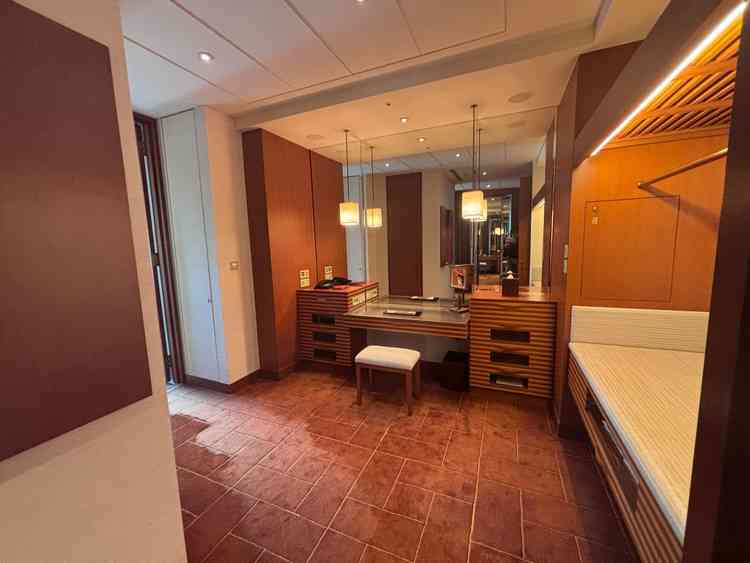 スイートルーム内で完結できる、お支度スペース。