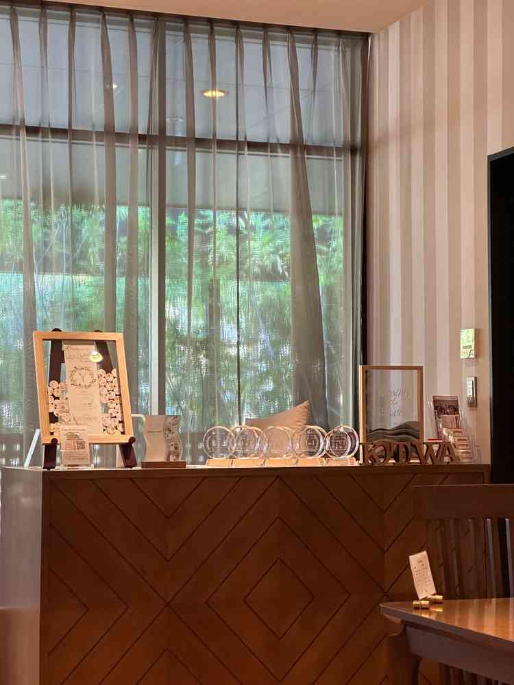 話をするところの机に置いてたオブジェがかわいい。