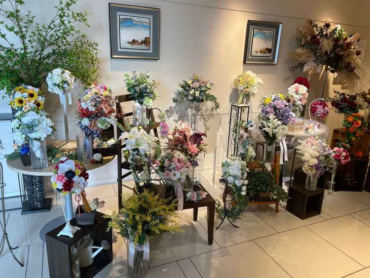 たくさんのお花がありイメージが湧きやすかった。写真スポットにもなるとのこと。