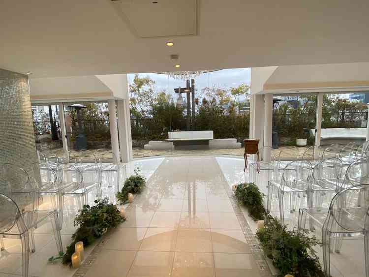 チャペルです。見学日は雨でしたが綺麗でした。