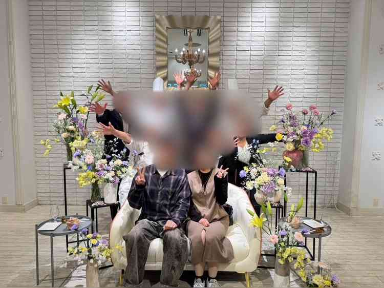 披露宴会場見学で実際のイメージ写真を撮りました。