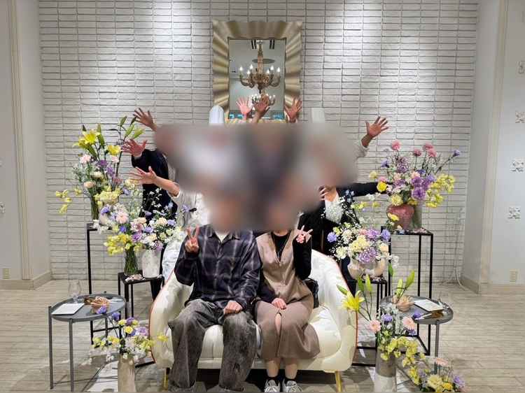 披露宴会場見学で実際のイメージ写真を撮りました。