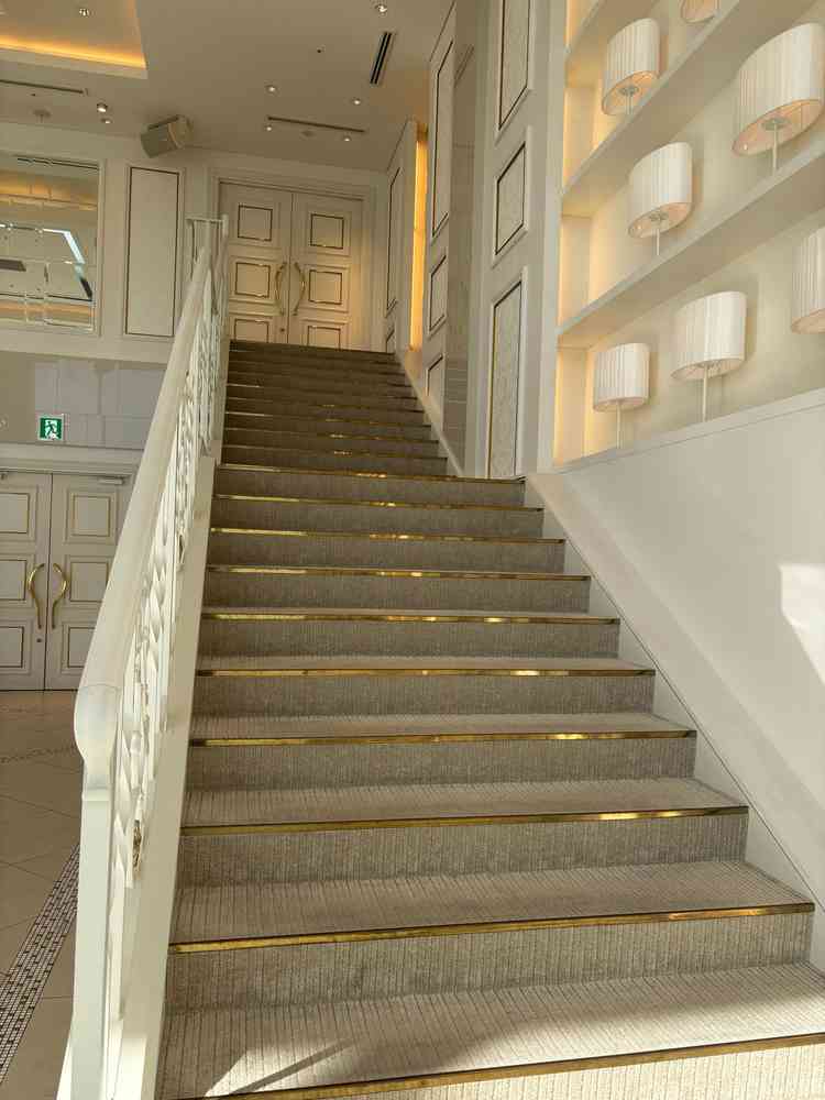 階段。入場体験をさせてもらいましたが、階段入場に対してのイメージが変わりました！