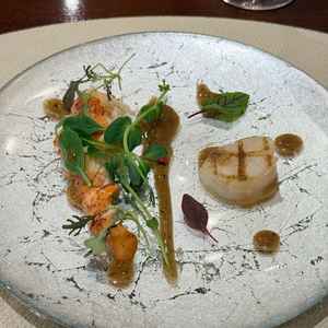 試食会の海老と帆立のソテー。とても美味しかったです。