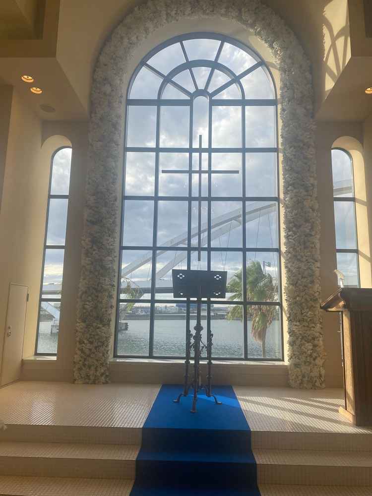 曇り空で少し残念