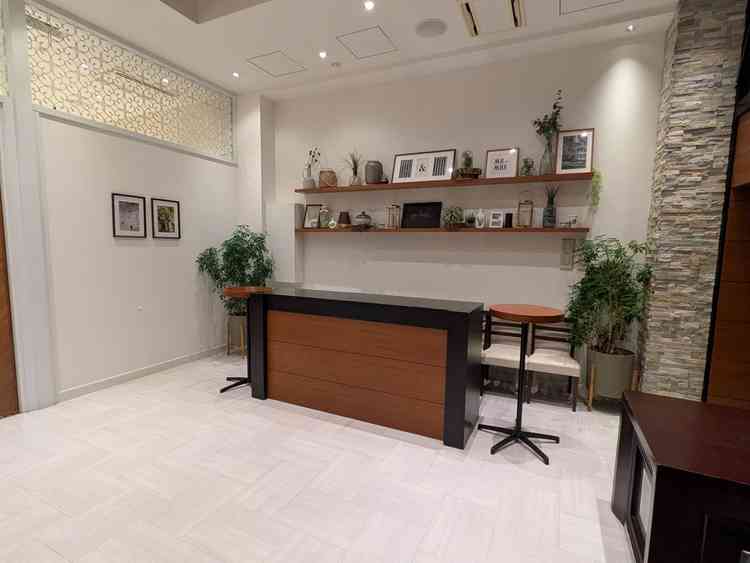 披露宴会場前の受付