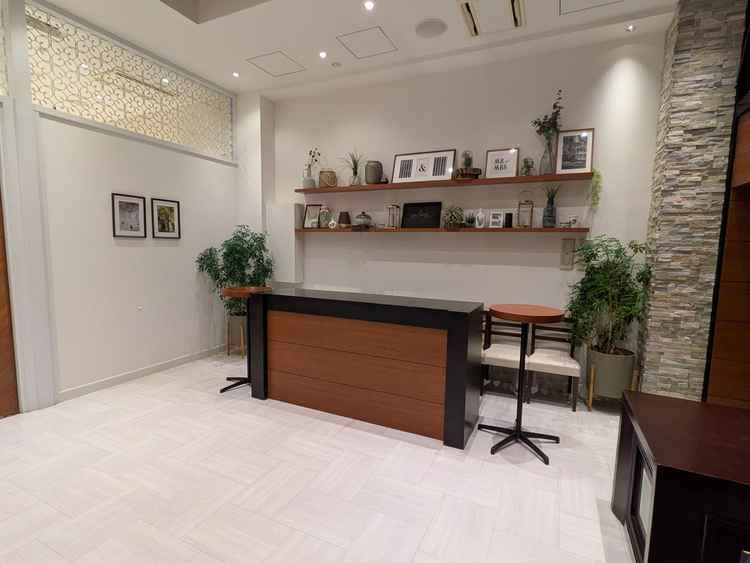 披露宴会場前の受付