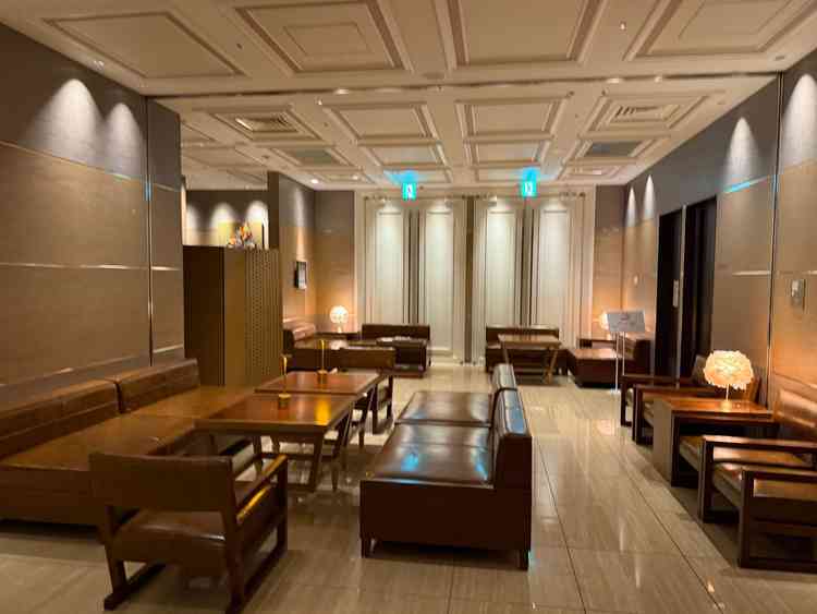 待合場所も落ち着いた雰囲気で良かったです。