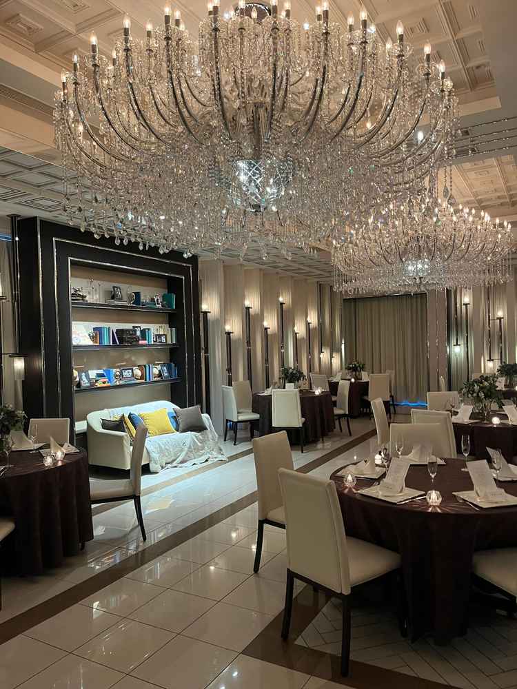 披露宴会場の写真です。フォトスペースもありました。