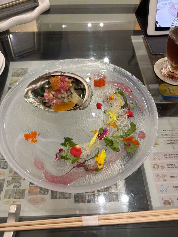 海鮮のプレート