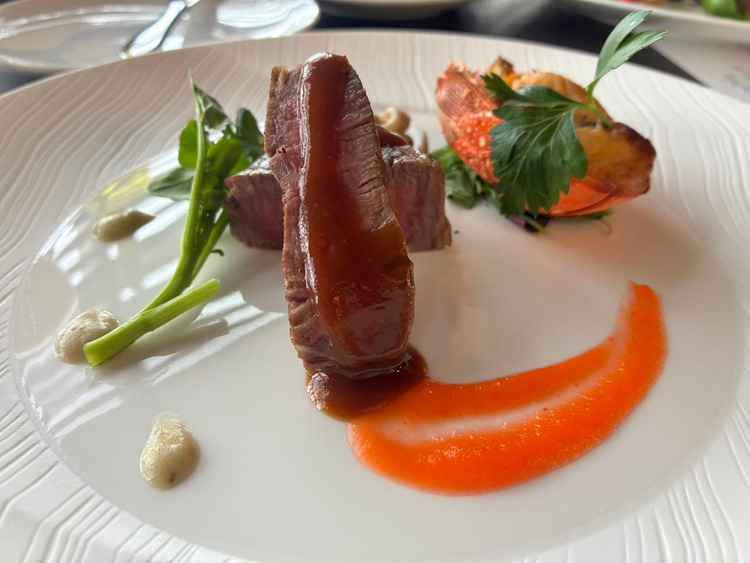 和風のコース料理を試食しました。お箸でいただくことができて、食べやすかったです。