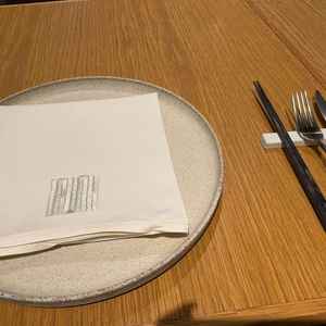 器とカトラリーがお洒落でした。式場というより高級レストランの雰囲気です。