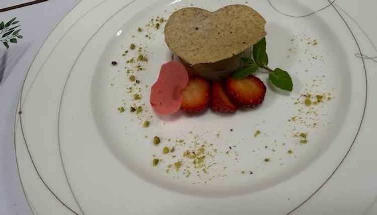 試食料理の雰囲気。かわいくておしゃれ。