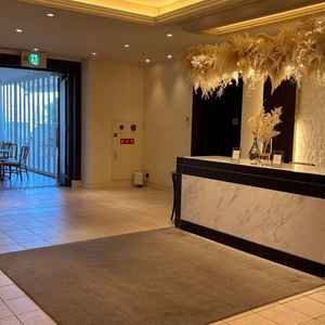 2階にあるゲスト受付