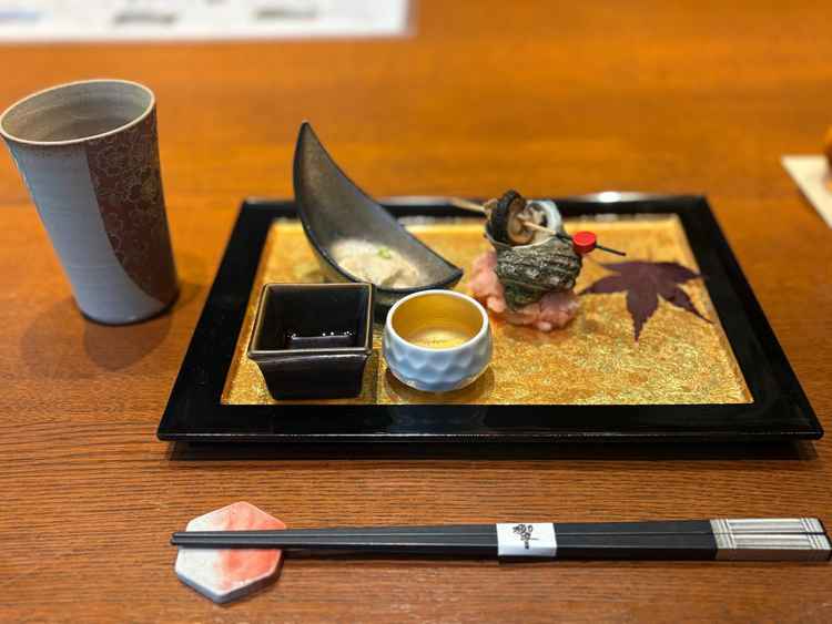 一番出汁と前菜盛り合わせ