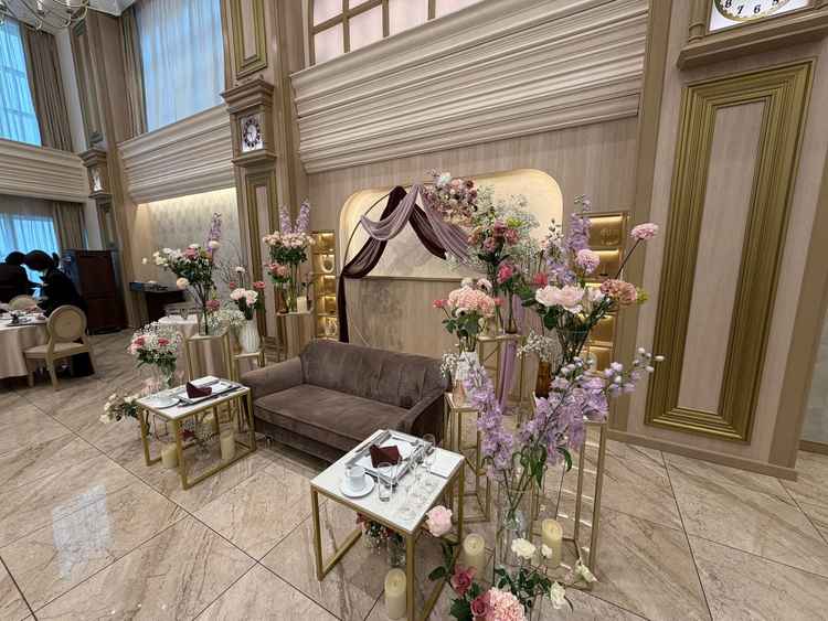 高砂。カラフルでお花も飾られていて素敵でした