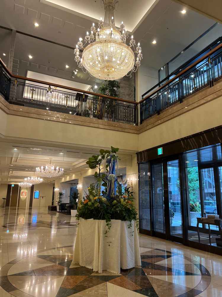 ホテル入った入り口のロビーです。(写真スポットとのこと)