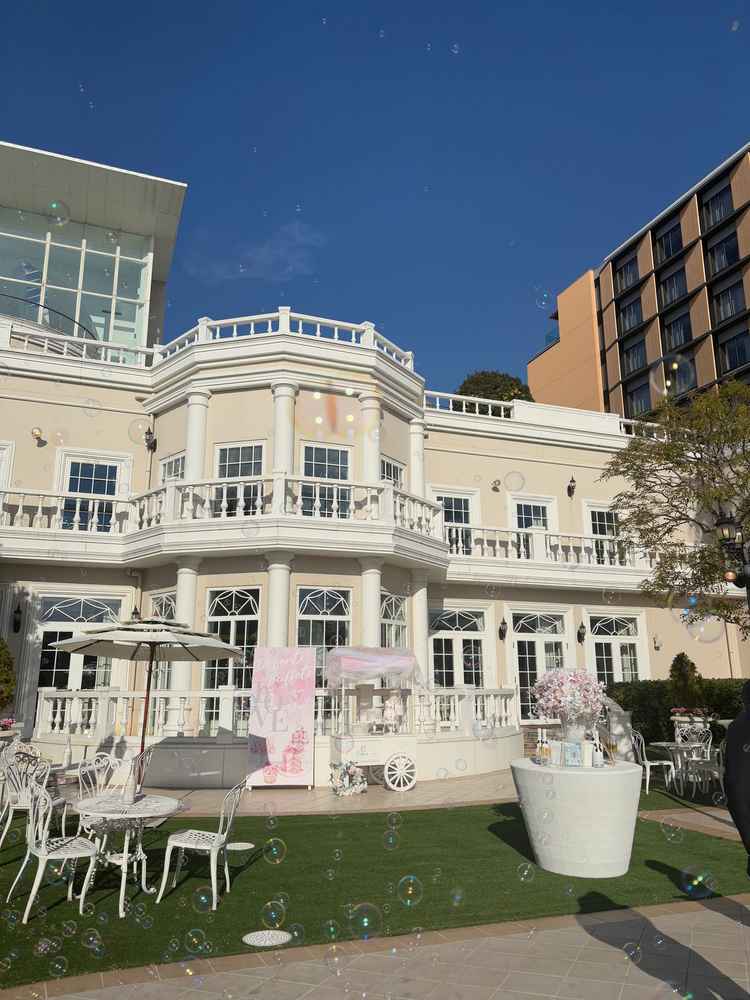 披露宴会場のガーデン