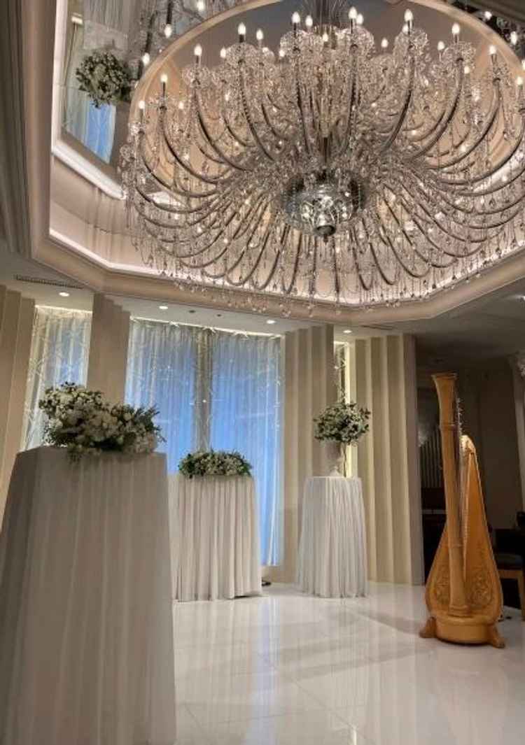 式場はシャンデリアが綺麗
